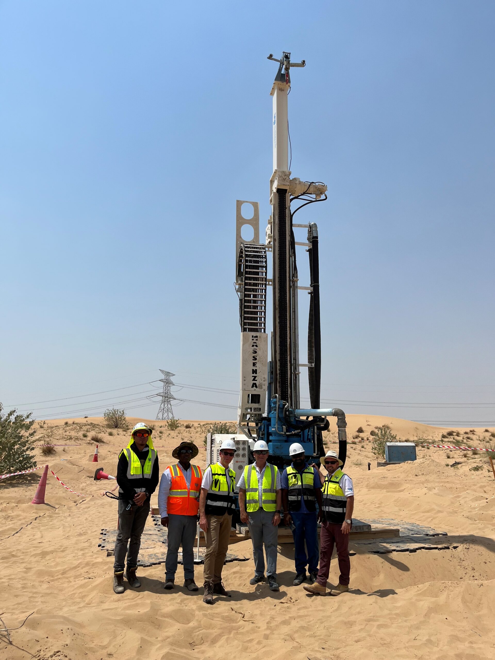 WJ Group building a water well | DEWA Water Wells