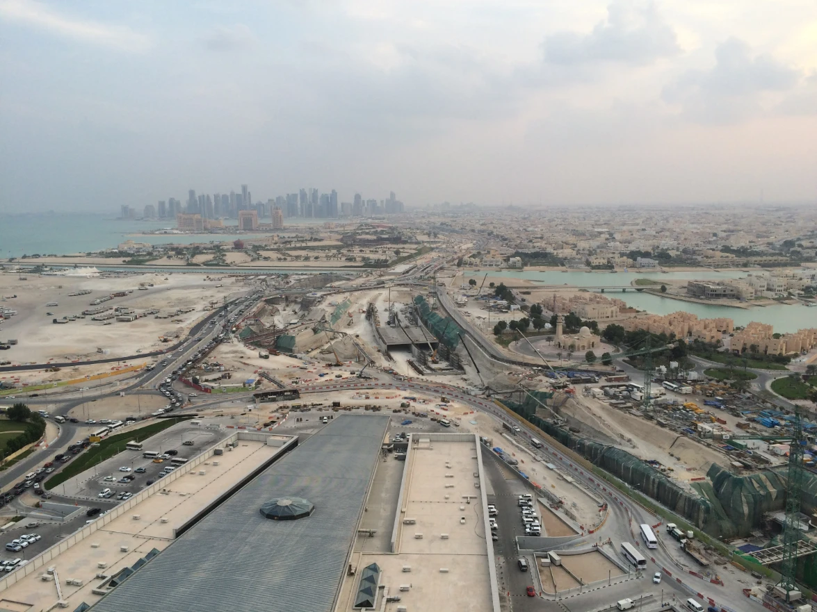 Drone image of Lusail Expressway