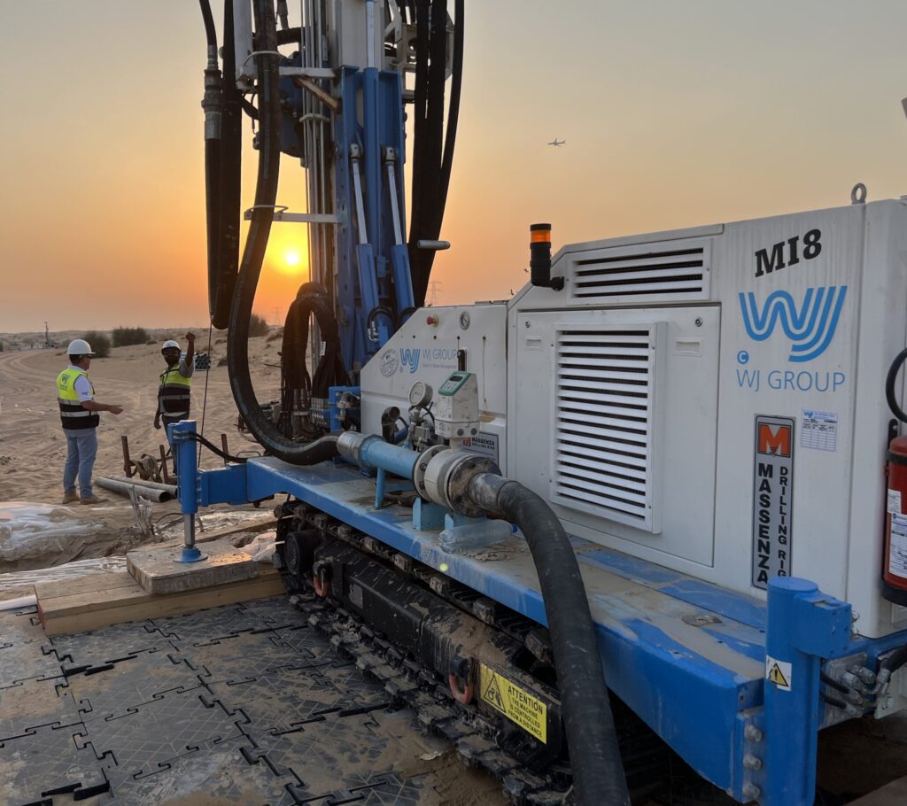 WJ Group building a water well | DEWA Water Wells