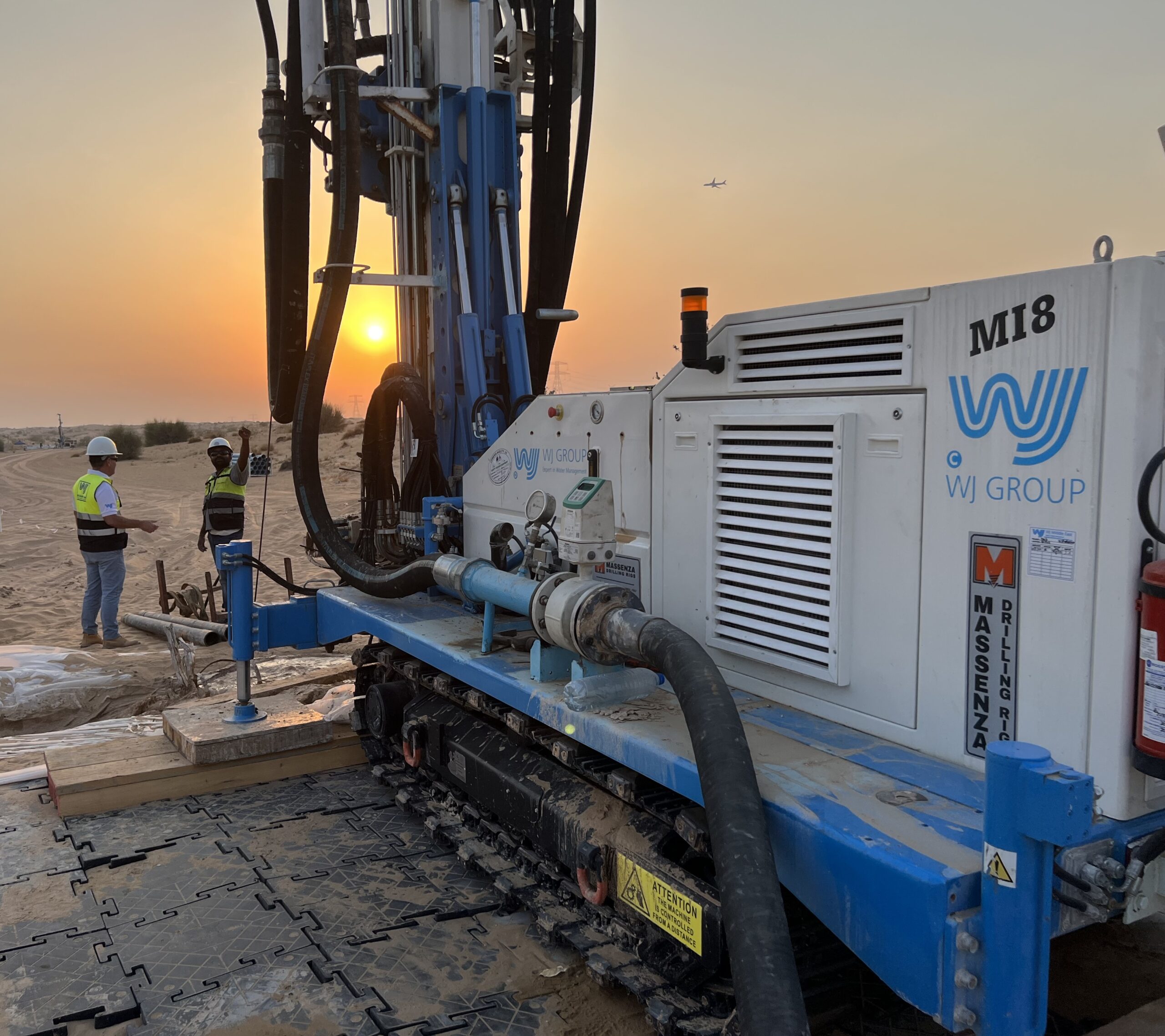 WJ Group building a water well | DEWA Water Wells