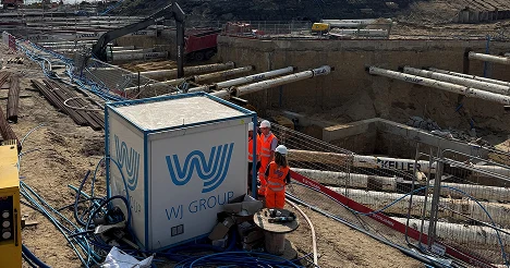 WJ Group at a construction site | Dewatering | tailored water management